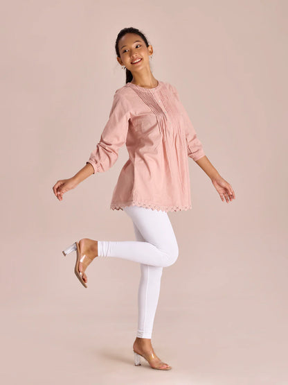 White || Ankle Length Leggings