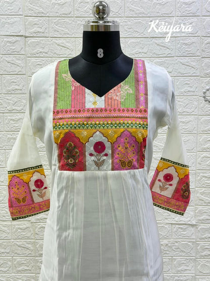 Mul Chanderi Kurta Sets with Lining (JOY066)