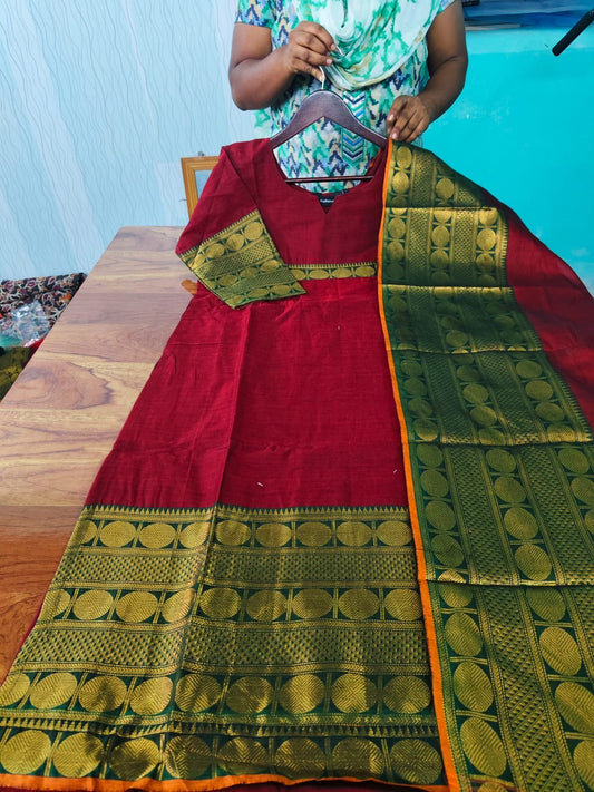Premium Kanchi Cotton Silk Kurta & Dupatta Sets