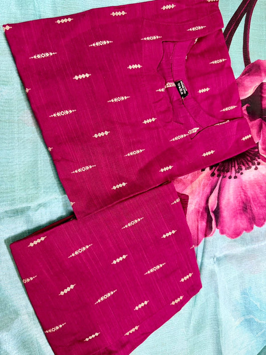 Premium Raw Silk Kurta Sets (JOY047) (P)