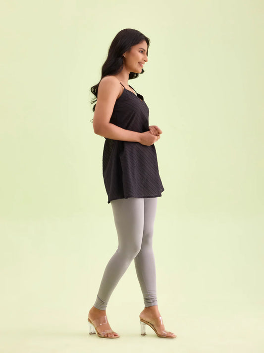 Grey || Ankle Length Leggings