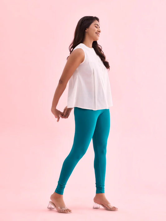 Jade Green || Ankle Length Leggings