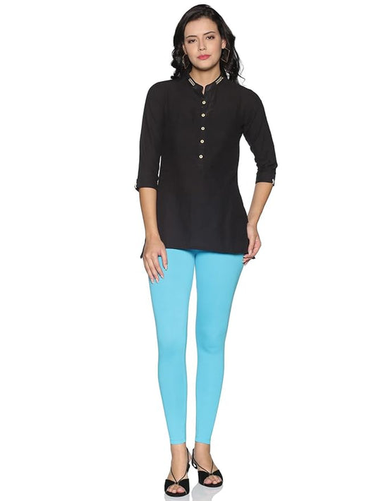 Sky Blue || Ankle Length Leggings